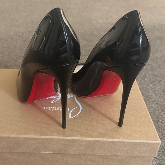 Christian Louboutin Black and Red Heels - Picture 4 of 4